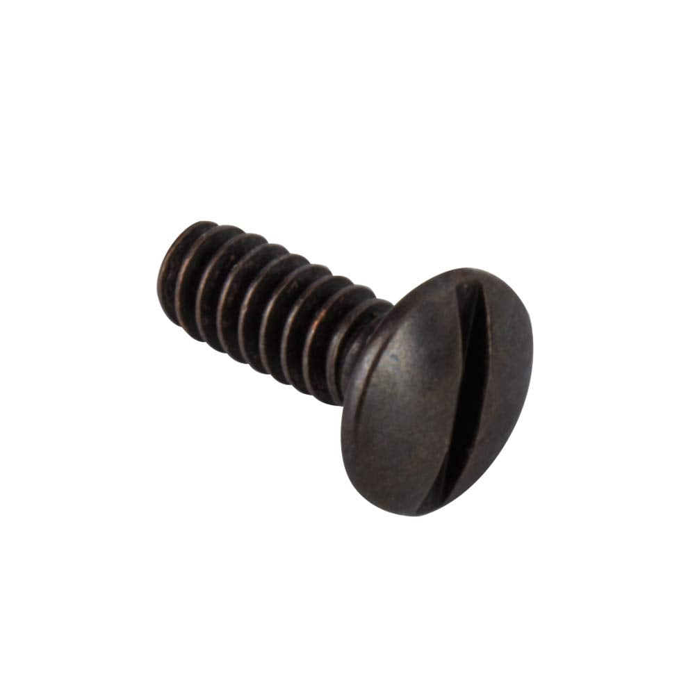 3/8" Long 6-32 Thread Oval Head Milled Slot Replacement Wall Plate Screws, 30-Pack, Bronze Finish